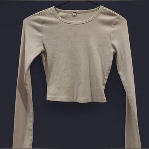Garage Cream Long Sleeve Top